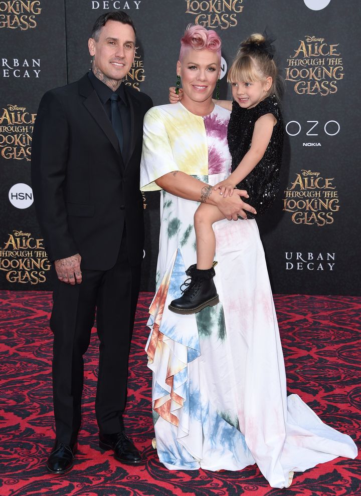 Pink and her husband, Carey Hart, have two kids.