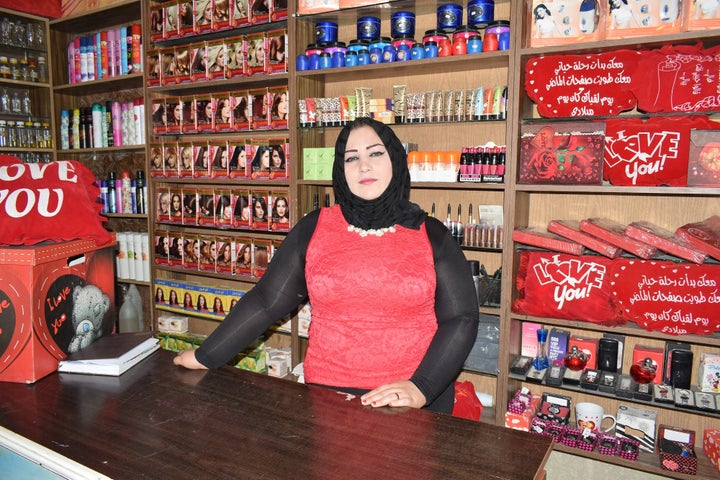 Hanan, an UNRWA microfinance recipient at Jaramana camp in the Syrian capital of Damascus.