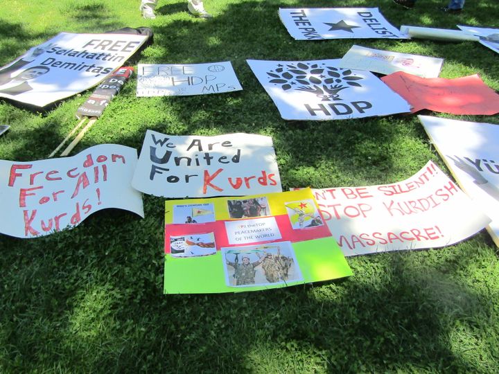 The anti-Erodogan peaceful protest in downtown D.C.’s Lafayette Park brought an array of human rights and political causes to the forefront.