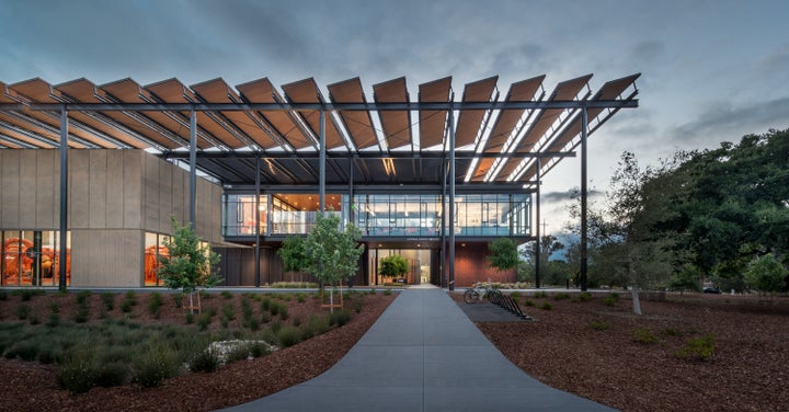 Stanford University Central Energy Facility, Palo Alto, CA. Winner of both a 2017 American Institute of Architects (AIA) Committee on the Environment (COTE) Top Ten Award and a 2017 AIA Institute Honor Award. 