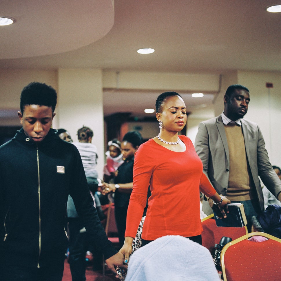 Members of the Fruitful Land congregation listen to Pastor Abraham's&nbsp;sermon on Jan. 29.