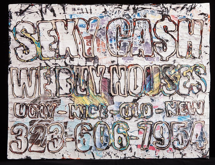 <p>Mark Bradford, <em>Sexy Cash</em>, 2013, Rose Art Museum, Brandeis University. Courtesy of the artist.</p>