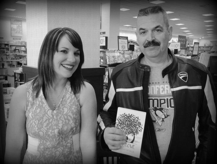 My dad, supporting my author journey. He’s always told me to go after my wildest dreams and, thus, taught me to ignore limita
