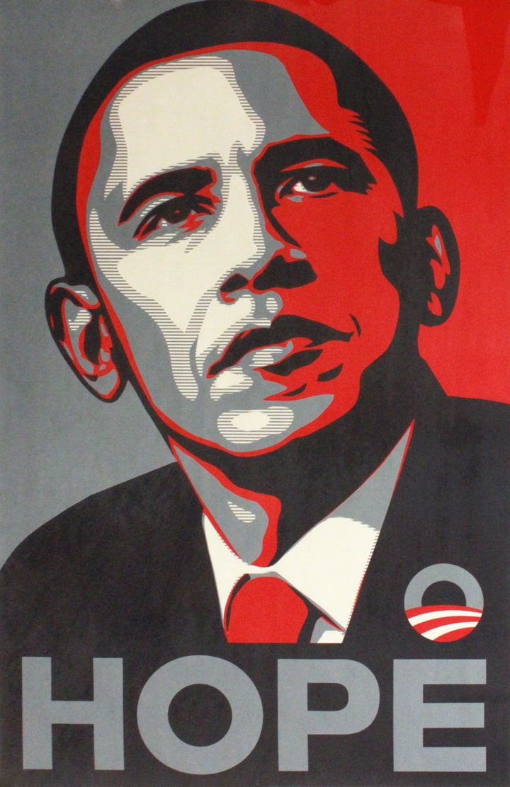 <p>Shepard Fairey: Hope, 2008</p>