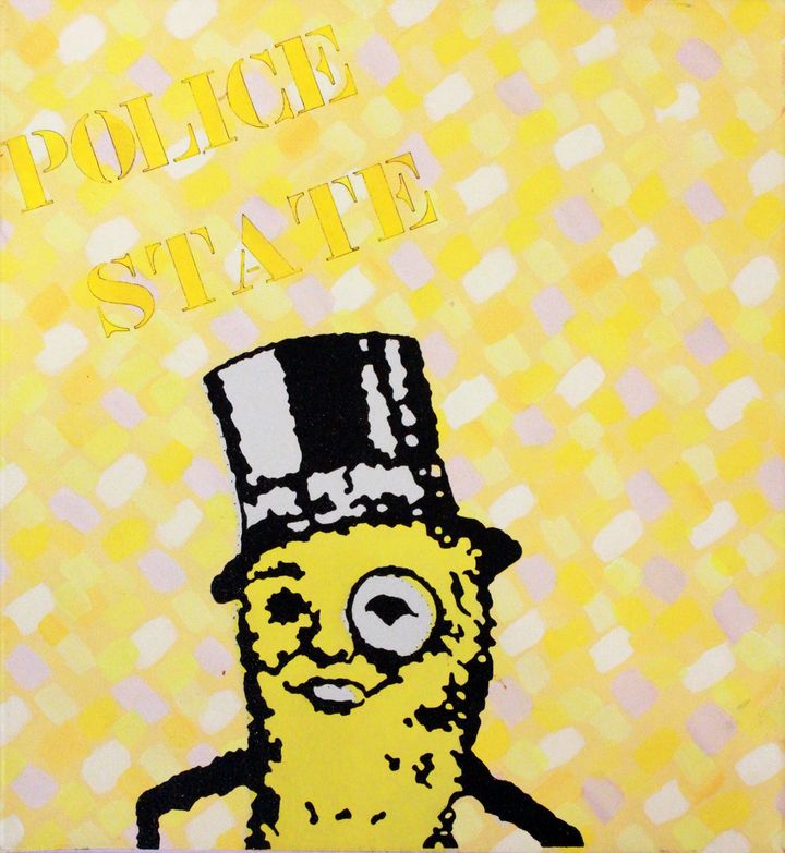 <p>Clark V. Fox: Mr. Peanut Police State, 1987</p>