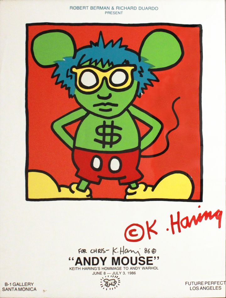<p>Keith Haring: Andy Mouse, 1986</p>