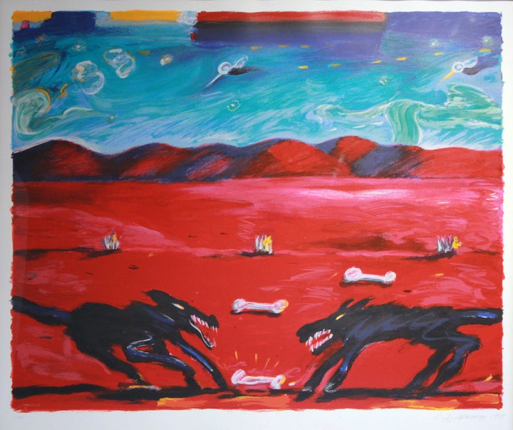 <p>Carlos Almaraz: Greed, 1989</p>