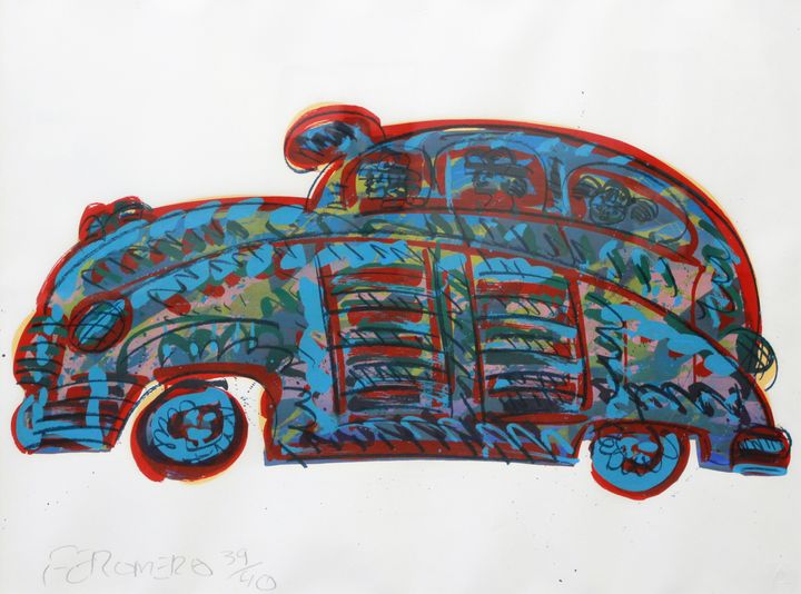 Frank Romero: Car, c. 1980