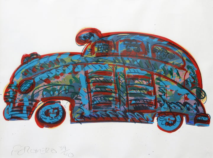 Frank Romero: Car, c. 1980