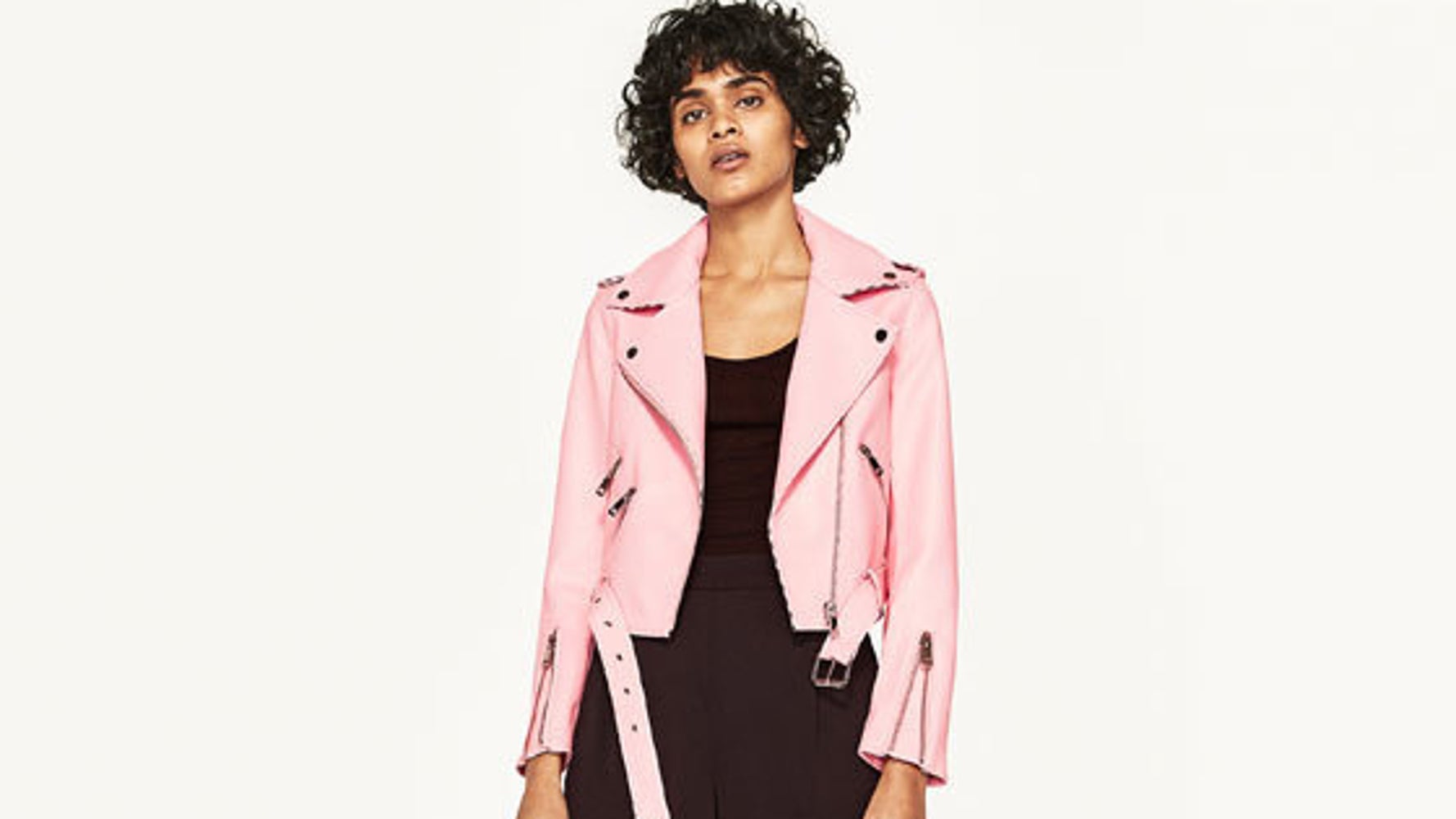 Zara basic pink jacket hotsell