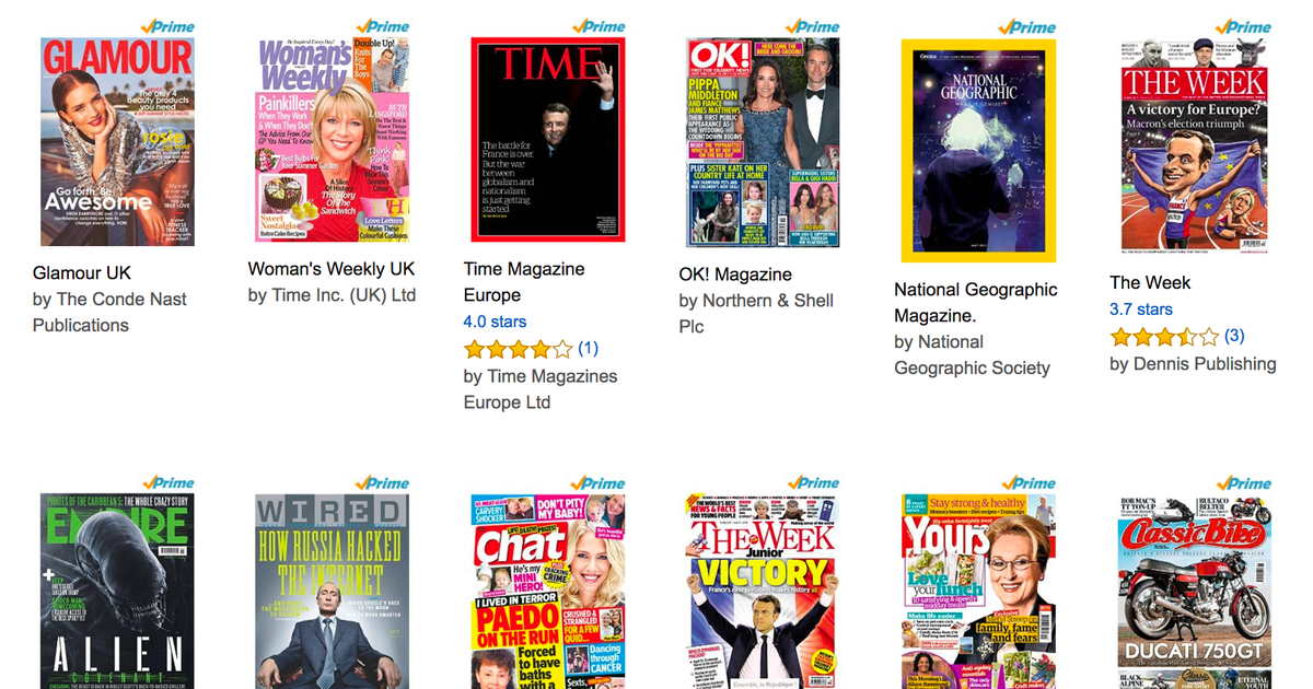 Amazon Prime Reading Gives You Magazines, Books And Comics For Free