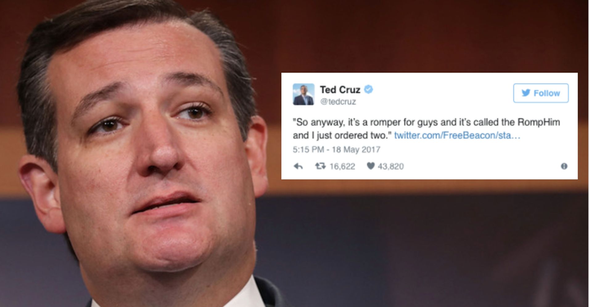 Even Ted Cruz Knows RompHims Are Ridiculous, As Proven By His Tweet ...