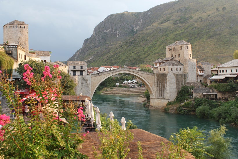 The rebuilt Mostar Bridge in 2010.