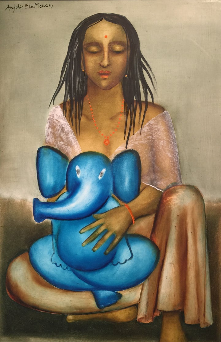 Parvati and Ganesh