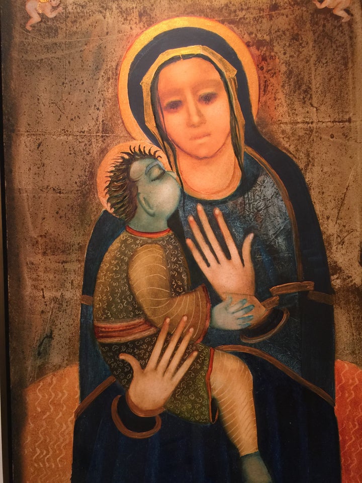<p>Madonna with child</p>