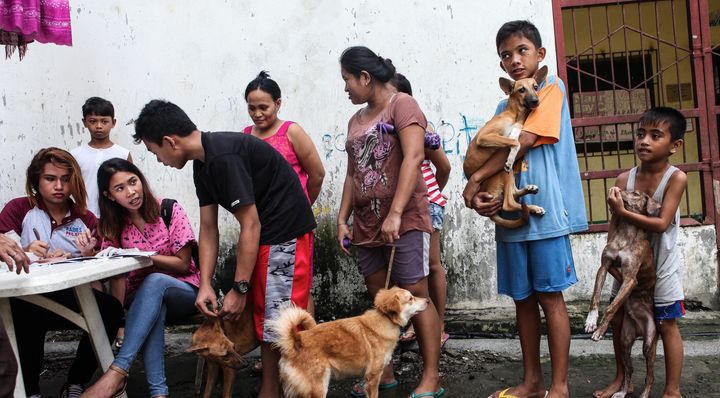 Mass Vaccination of dogs in Payatas, Manila, Philippines