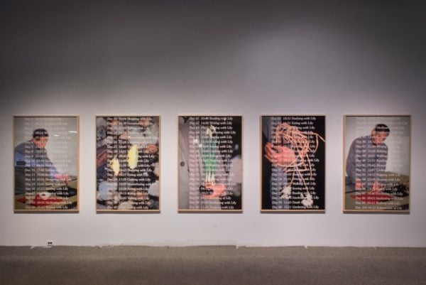 LEE MINGWEI (b. 1964); 100 Days with Lily (series); 1995 / 2017; Silver dye bleach prints (ilfochrome); 5 pieces, 166.5 x 115