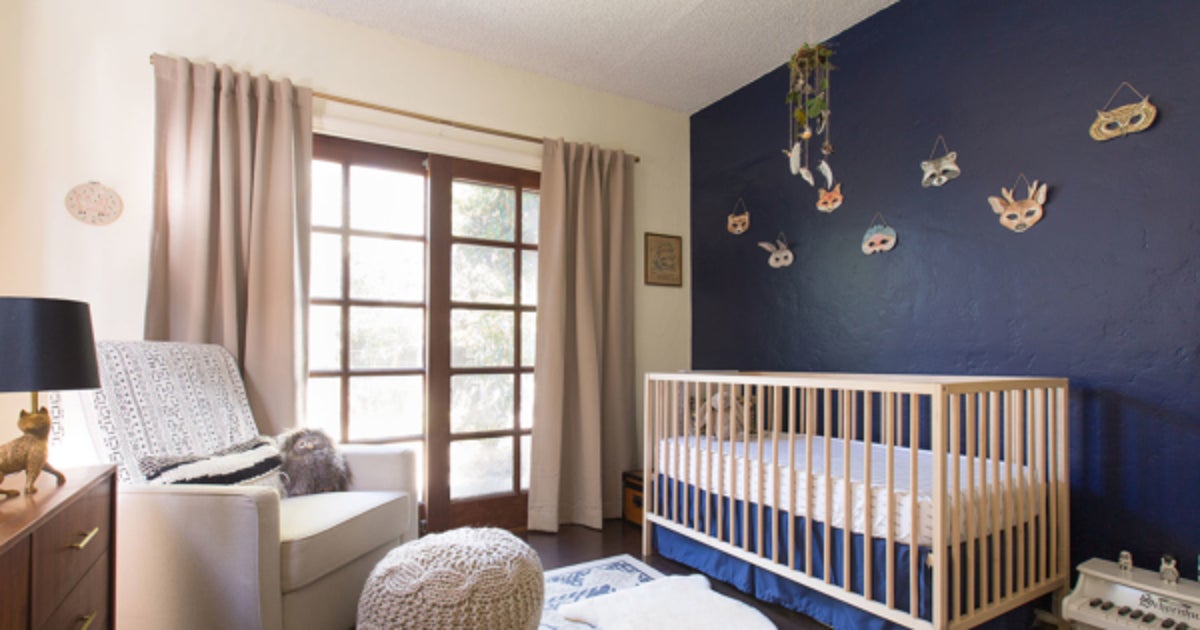 Home Tour: An Interior Designer’s Whimsical Nursery Makeover | HuffPost ...