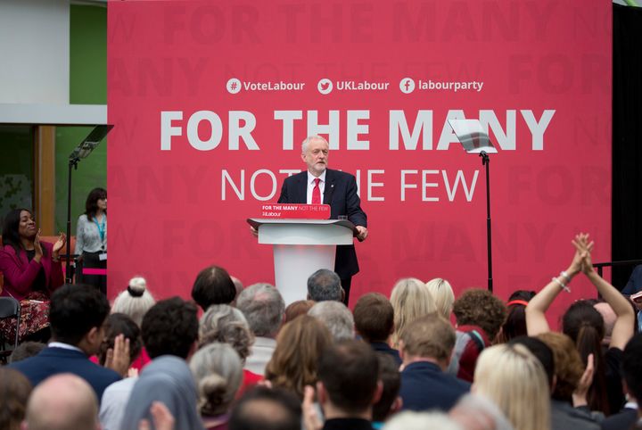 Jeremy Corbyn launches Labour's 2017 manifesto.