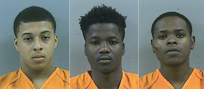 Suspects Dwan Diondro Wakefield, 17, DAllen Tyreek Washington, 17, and Bryon McBride, 19.