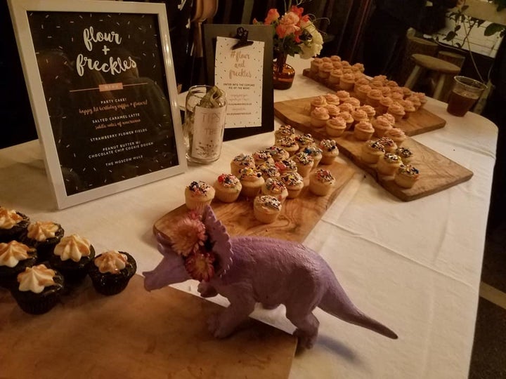 Flour and Freckles cupcakes hosted a stand at the one year anniversary. 