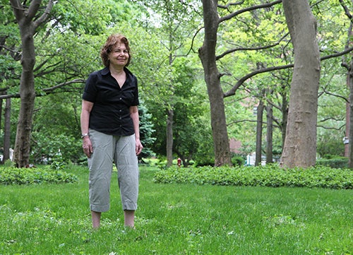 <strong>Her job satisfaction comes from hearing the results.</strong>