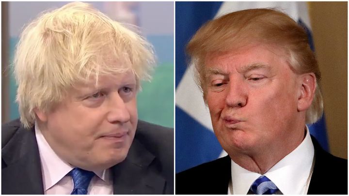 Boris Johnson has spoken about Donald Trump's possible impeachment