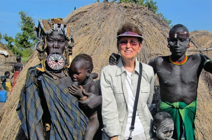 <p>Audrey Walsowrth in the Omo Valley, Ethiopia</p>