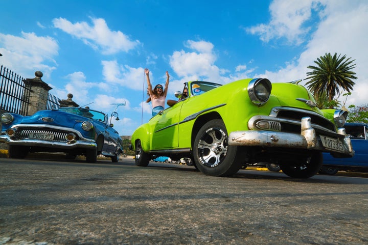 A ride in a classic American car is a cliche but a necessity when visiting Cuba