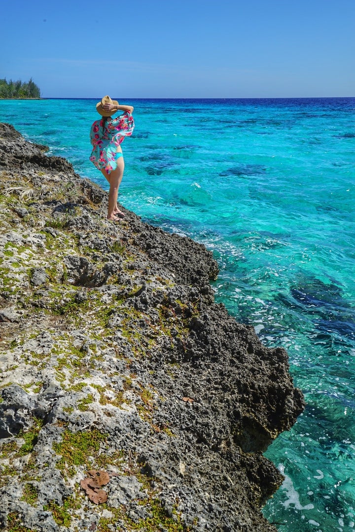 Crystal clear waters just outside the Bay of Pigs