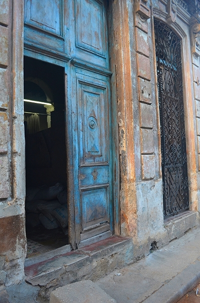 Worn but beautifully crafted doors make you wonder what this place looked like in it’s heyday