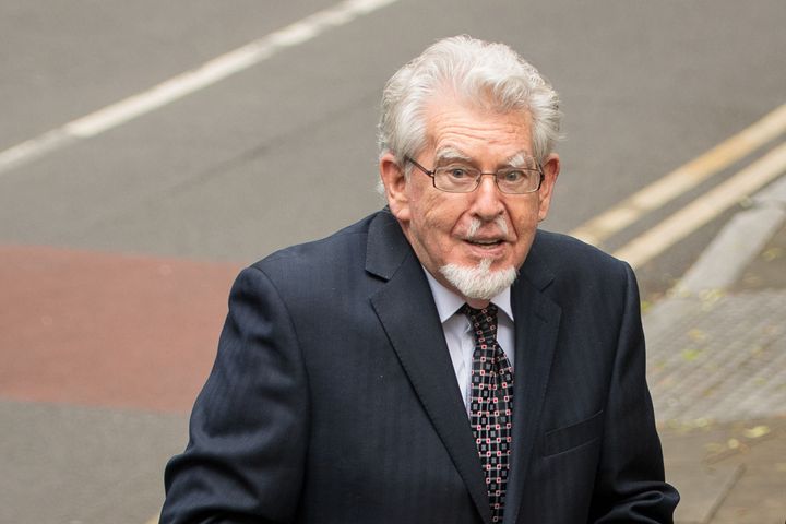 Rolf Harris arrives at Southwark Crown Court on Monday morning