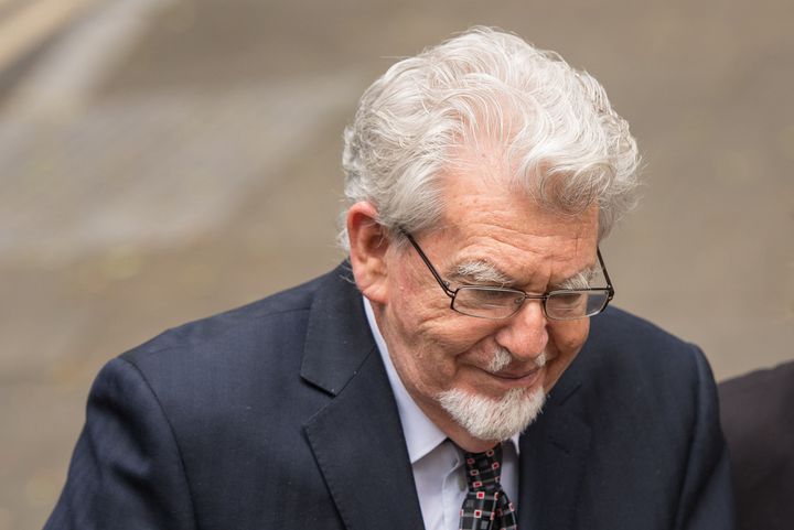 Rolf Harris arriving at Southwark Crown Court on Monday 