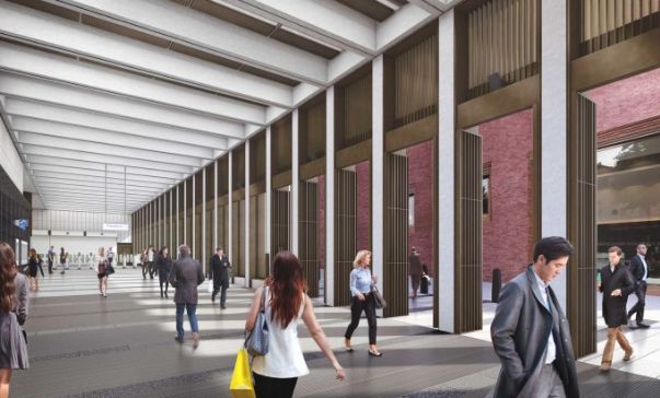 An artist's impression of the new station at Bond Street