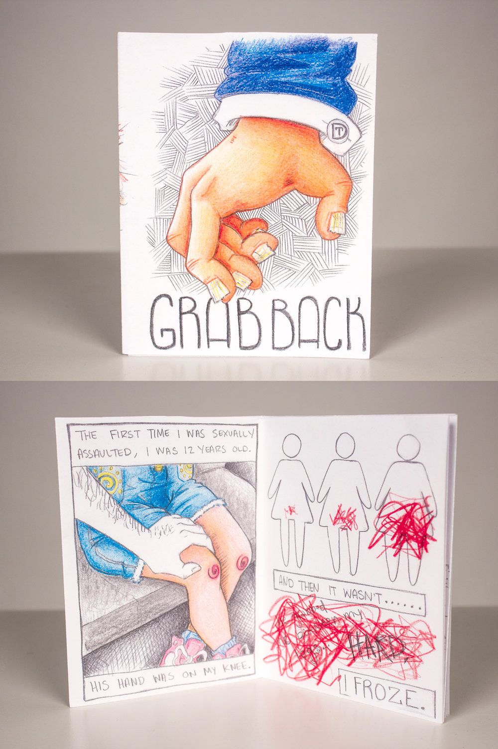 Erin Zerbe, "Grab Back." Eight-page mini-comic/zine.