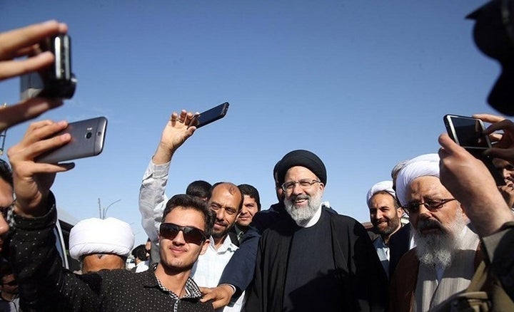 Ebrahim Raisi tours for his presidential election campaign in Birjand, South Khorasan Province.