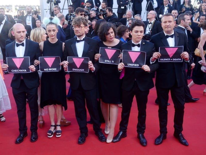 <strong>The Queer Palm award jury members staged a protest at the Cannes Film Festival</strong>