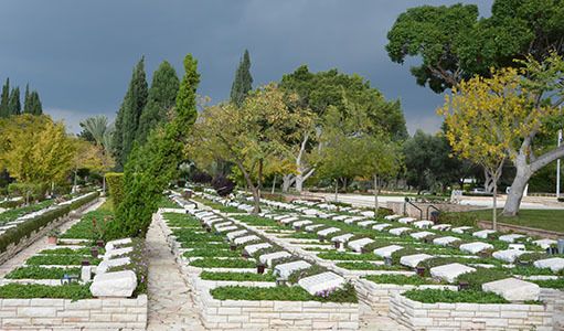 A military cemetery in Israel