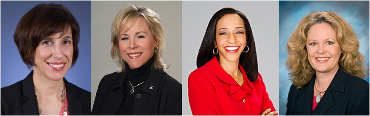 Left to right: Esther Morales, Stephanie Bush, Lori George Billingsley, Becky Huling