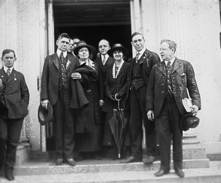 Socialist group at the White House, May 15, 1920.