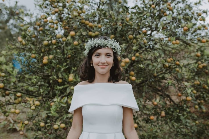 Rebeca Sinohara on her wedding day.