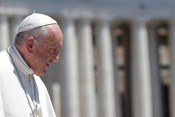 Pope Francis leads the Wednesday General Audience in Saint Peter's square at the Vatican, May 17, 2017.