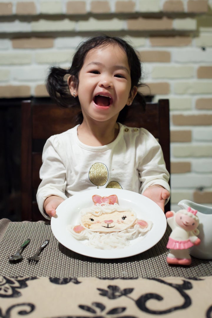 Chang's daughter, Sam, has shown a lot of interest in cooking since her mom started her food art project.