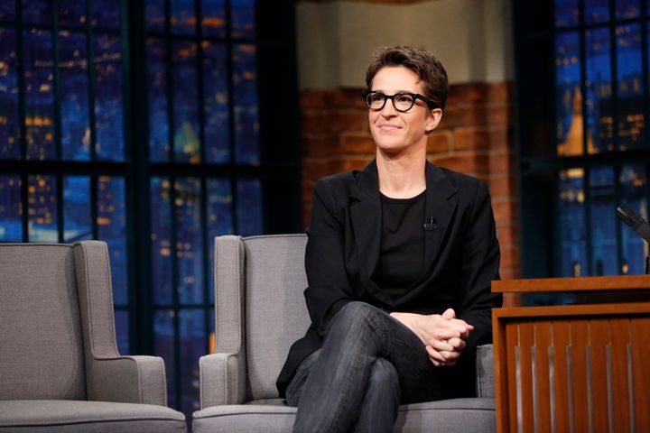 Ratings for "The Rachel Maddow Show" helped push MSNBC to No. 1 last week, according to Nielsen.