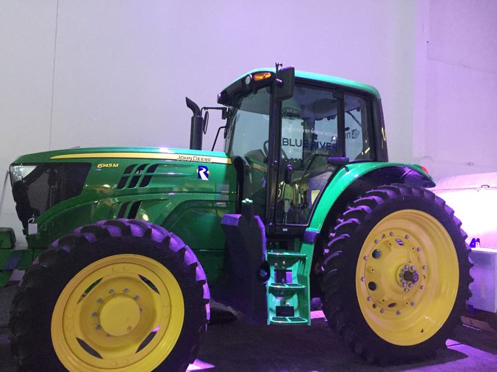 John Deere tractor powered by Blue River Technology at the NVIDIA GTC 