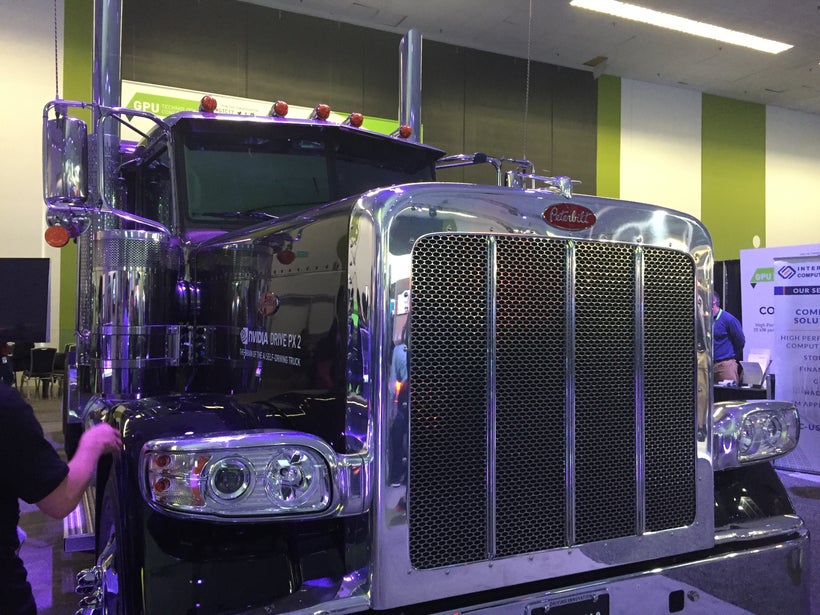 <em>PACCAR truck powered by </em><a rel="nofollow" href="http://www.nvidia.com/object/drive-px.html" target="_blank">NVIDIA D