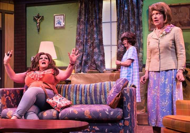 Cat Luedtke, Michaela Greeley, and Marie O'Donnell in a scene from Sordid Lives 