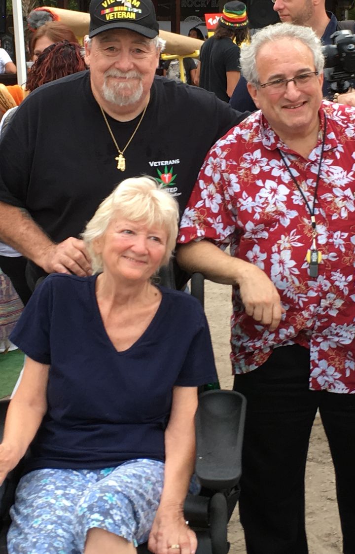 Cathy Jordan and her husband, Robert and Gary Stein
