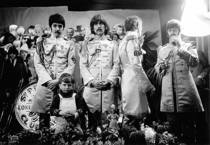 An outtake from the March 30, 1967, cover shoot for Sgt. Pepper’s Lonely Hearts Club Band.