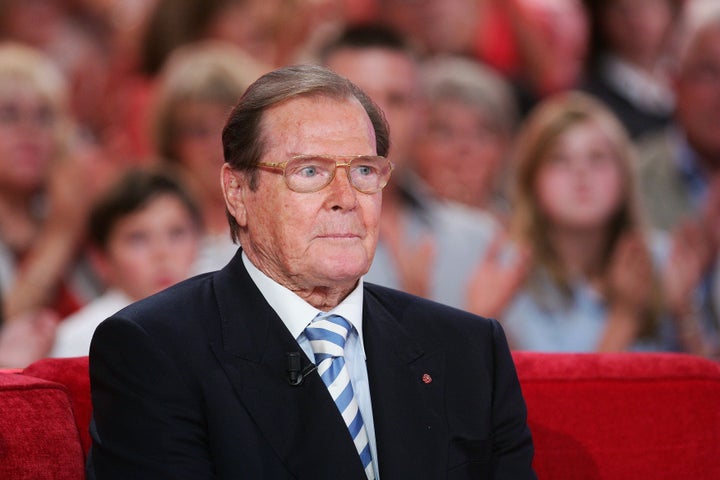 Sir Roger Moore in 2012.